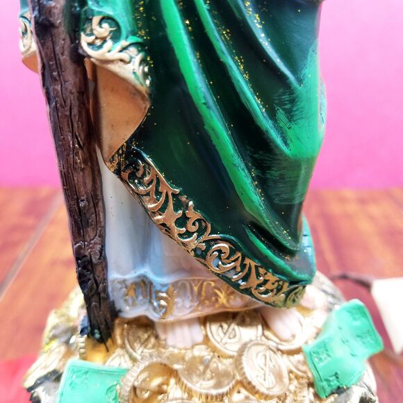 10" Saint  Jude Figure Statue Money Sack I San Judas Saco Monedas - Picture 8 of 8